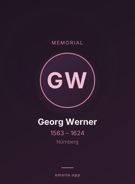 Memorial portrait of Georg Werner
