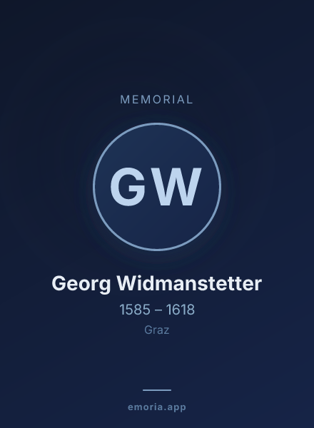 Memorial portrait of Georg Widmanstetter