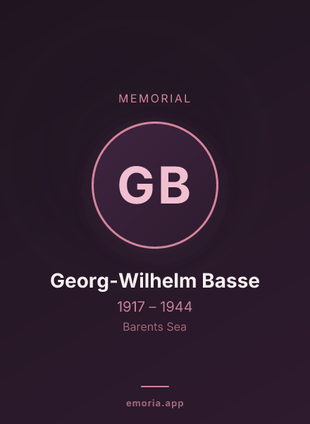 Memorial portrait of Georg-Wilhelm Basse