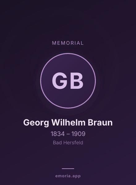 Memorial portrait of Georg Wilhelm Braun