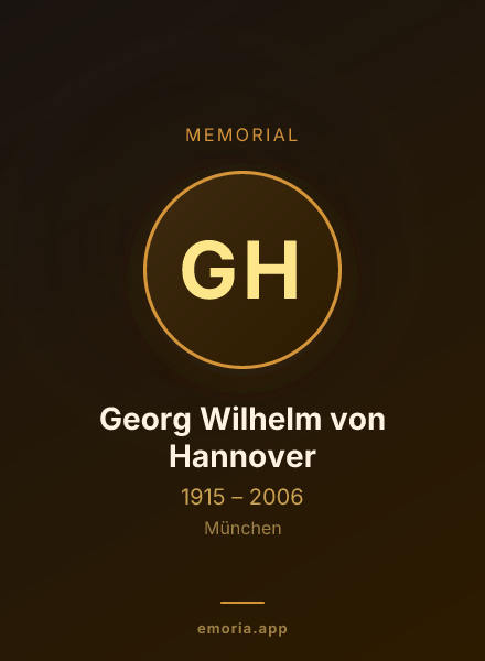 Memorial portrait of Georg Wilhelm von Hannover