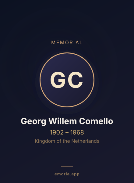 Memorial portrait of Georg Willem Comello