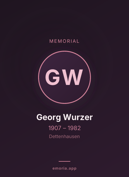 Memorial portrait of Georg Wurzer