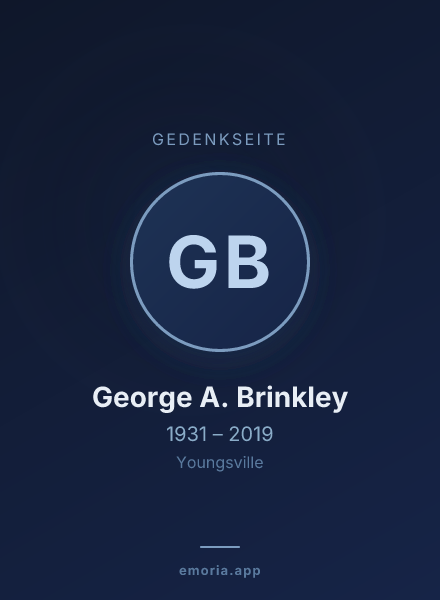 Gedenkportrait von George A. Brinkley