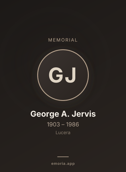 Memorial portrait of George A. Jervis
