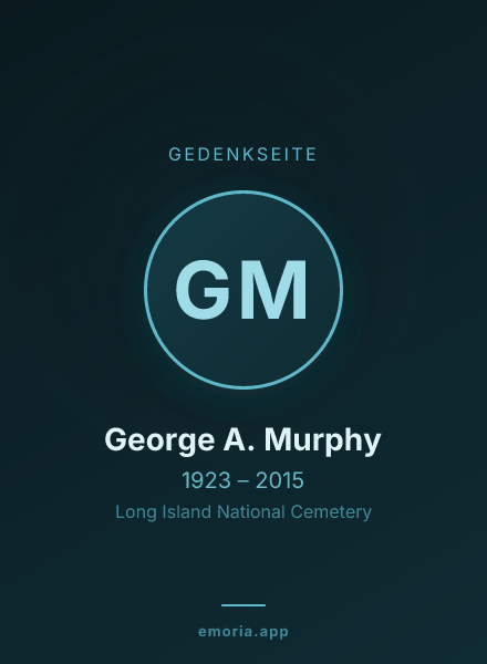 Gedenkportrait von George A. Murphy