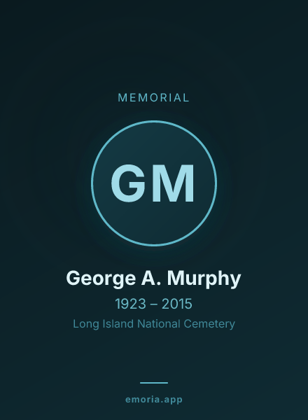 Memorial portrait of George A. Murphy