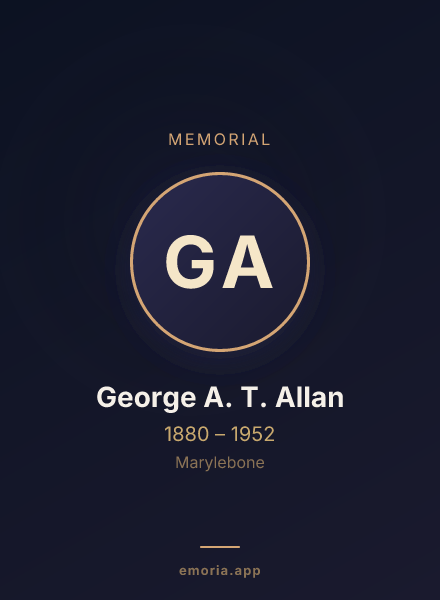 Memorial portrait of George A. T. Allan