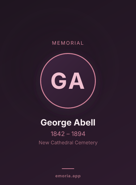 Memorial portrait of George Abell