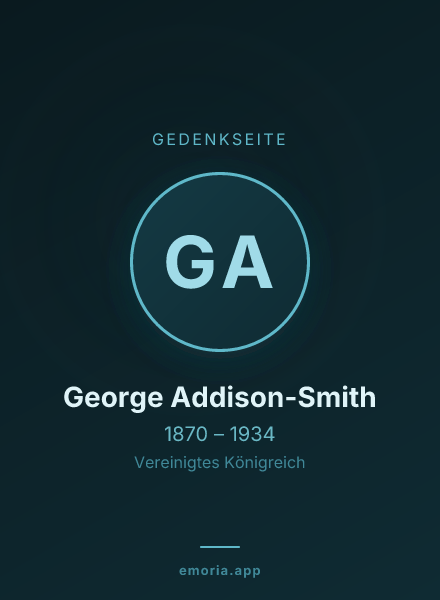 Gedenkportrait von George Addison-Smith