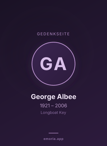 Gedenkportrait von George Albee