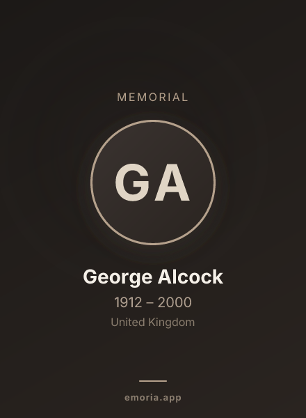 Memorial portrait of George Alcock