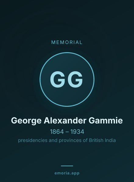 Memorial portrait of George Alexander Gammie