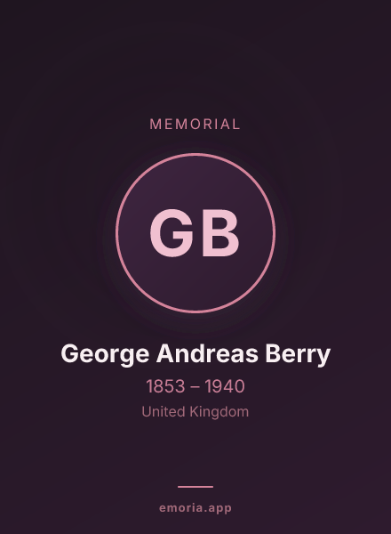 Memorial portrait of George Andreas Berry