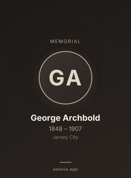 Memorial portrait of George Archbold