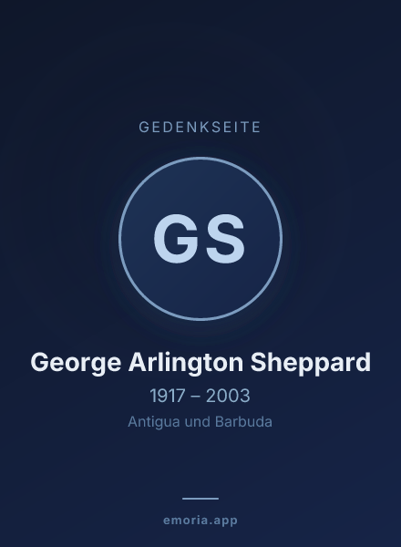 Gedenkportrait von George Arlington Sheppard