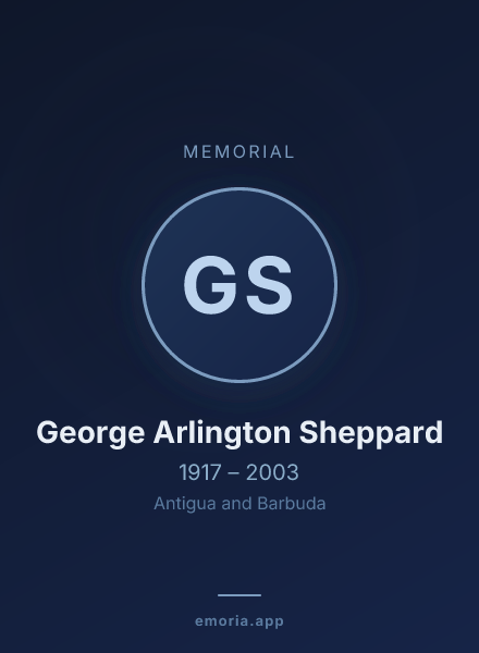 Memorial portrait of George Arlington Sheppard