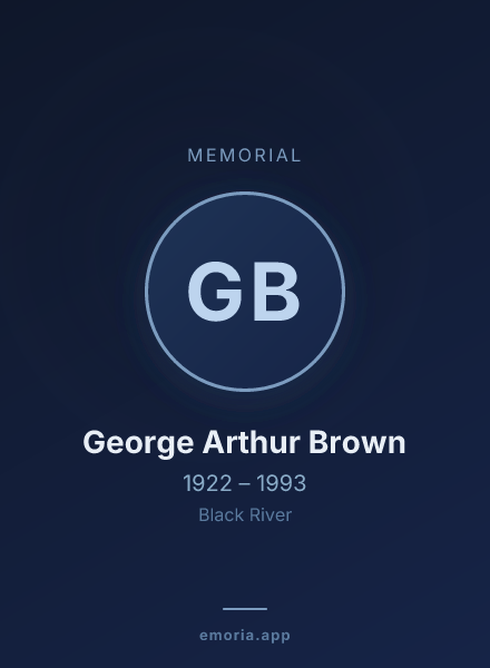 Memorial portrait of George Arthur Brown