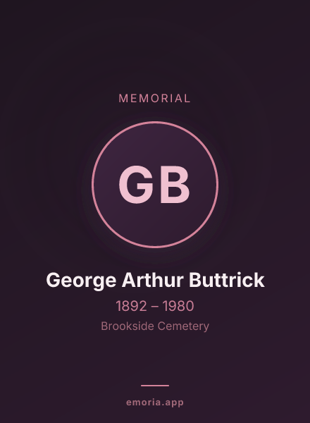 Memorial portrait of George Arthur Buttrick