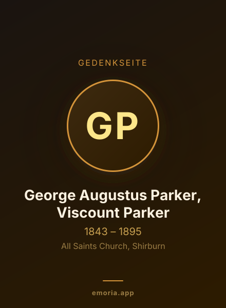 Gedenkportrait von George Augustus Parker, Viscount Parker