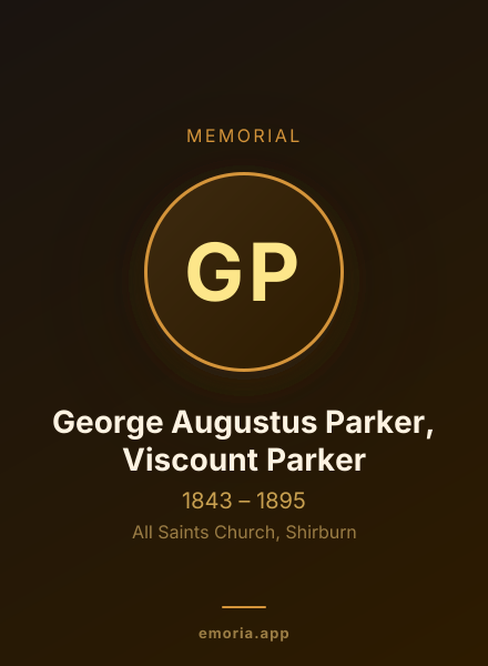 Memorial portrait of George Augustus Parker, Viscount Parker