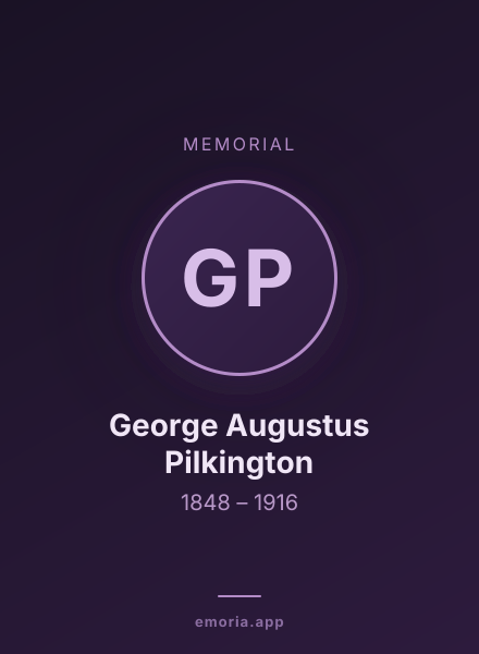 Memorial portrait of George Augustus Pilkington