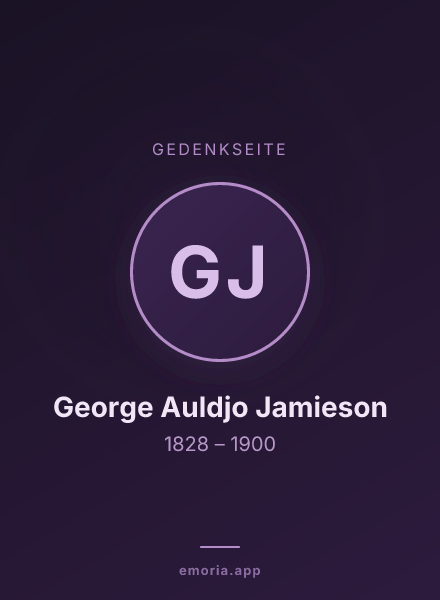 Gedenkportrait von George Auldjo Jamieson