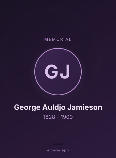 Memorial portrait of George Auldjo Jamieson
