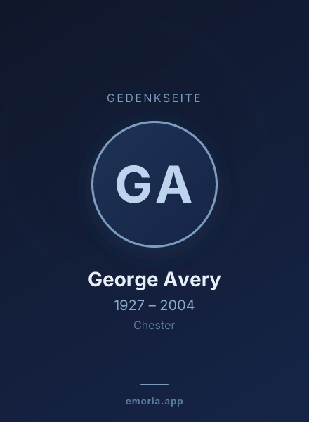 Gedenkportrait von George Avery