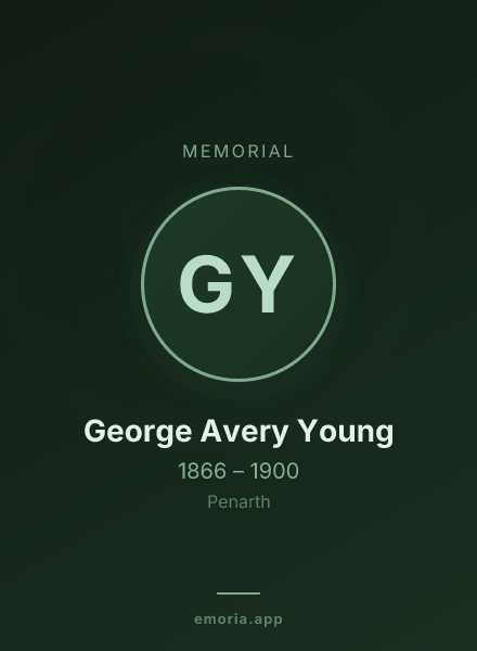 Memorial portrait of George Avery Young