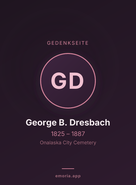 Gedenkportrait von George B. Dresbach