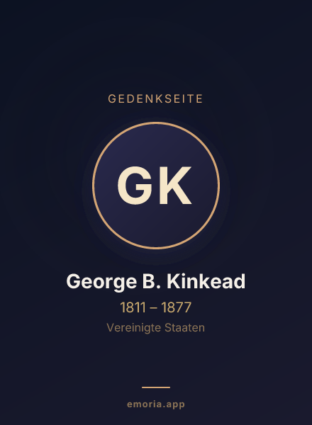 Gedenkportrait von George B. Kinkead