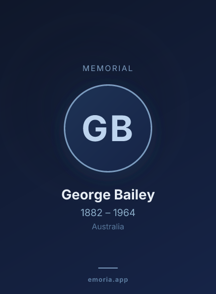 Memorial portrait of George Bailey