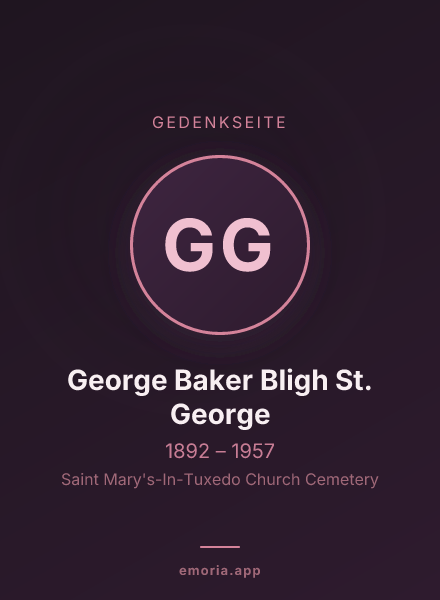 Gedenkportrait von George Baker Bligh St. George