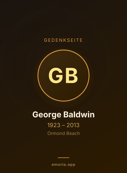 Gedenkportrait von George Baldwin