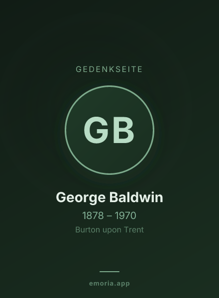 Gedenkportrait von George Baldwin