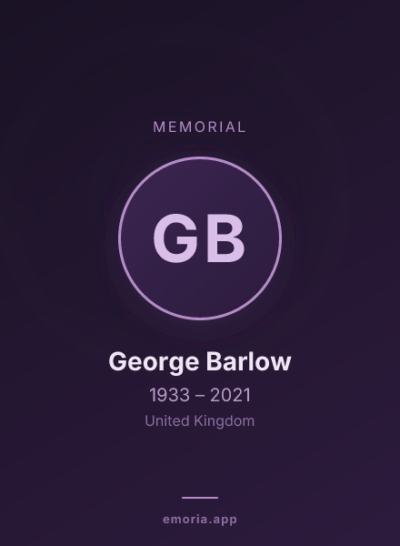 Memorial portrait of George Barlow