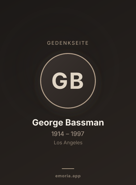 Gedenkportrait von George Bassman