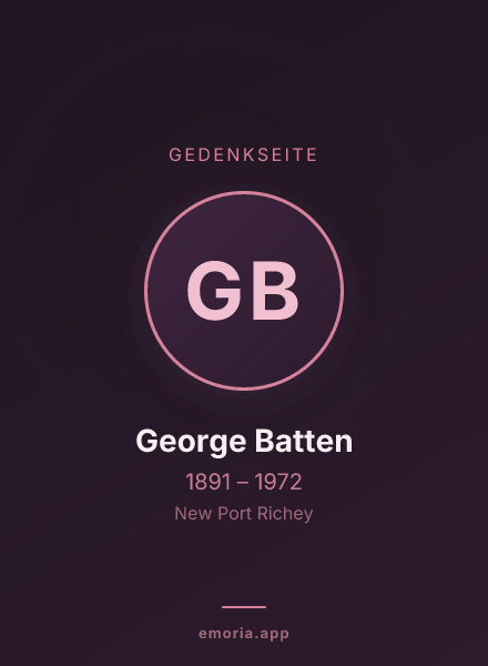 Gedenkportrait von George Batten