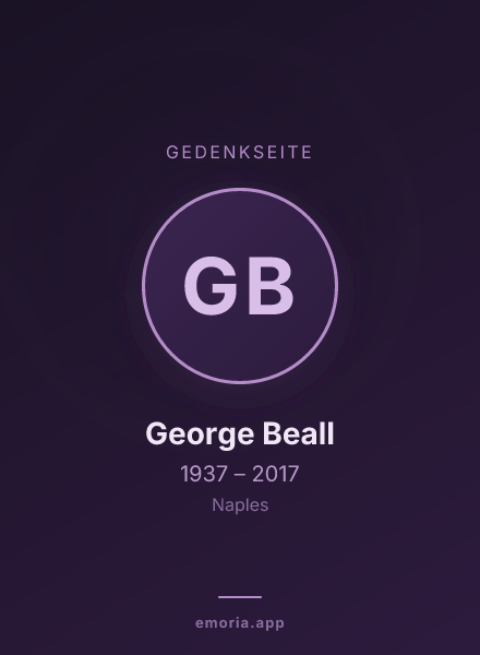 Gedenkportrait von George Beall