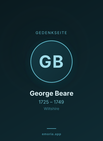 Gedenkportrait von George Beare