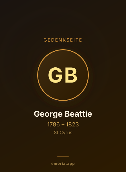 Gedenkportrait von George Beattie