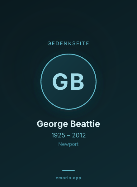 Gedenkportrait von George Beattie