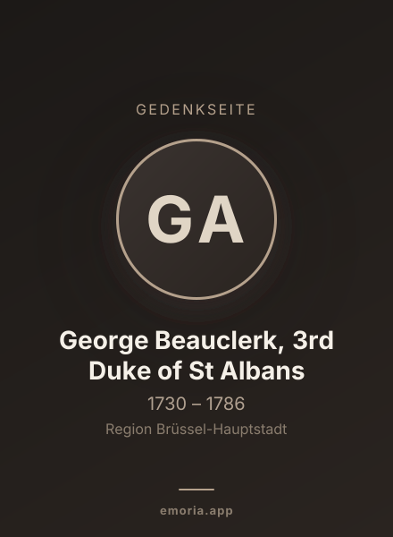 Gedenkportrait von George Beauclerk, 3rd Duke of St Albans