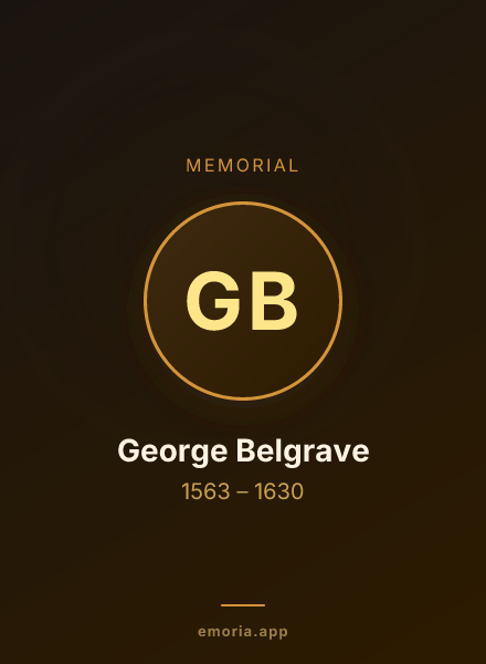 Memorial portrait of George Belgrave