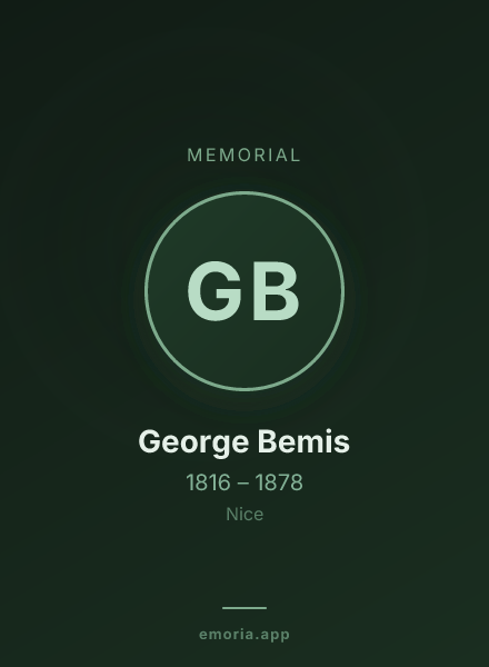 Memorial portrait of George Bemis
