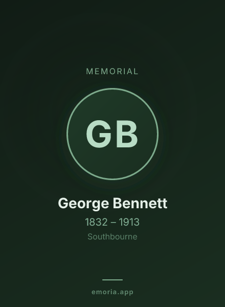 Memorial portrait of George Bennett