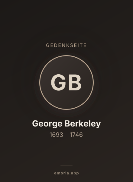 Gedenkportrait von George Berkeley