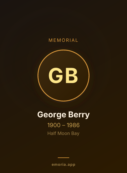 Memorial portrait of George Berry