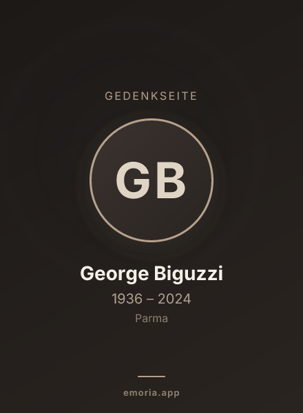 Gedenkportrait von George Biguzzi